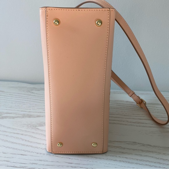 Nanette Lepore NWT Erika Convertible Perforated Satchel in Peach Parfait - Picture 9 of 12